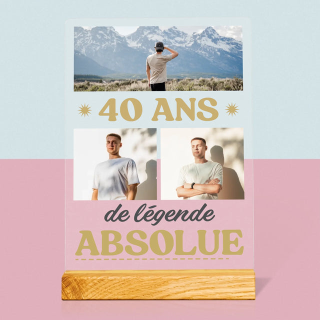 Le Collage Photo: 40 Ans De Légende - Impression Sur Verre Acrylique
