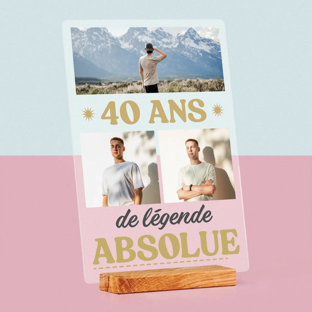 Le Collage Photo: 40 Ans De Légende - Impression Sur Verre Acrylique