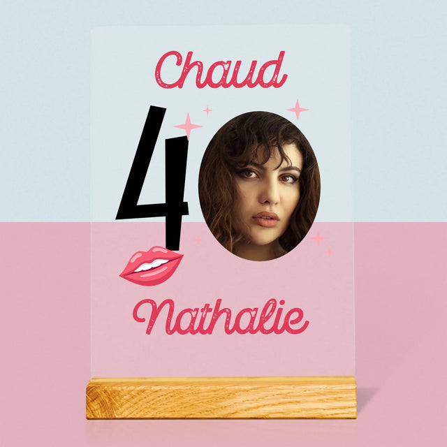 La Photo Et Un Texte: Chaud 40 - Impression Sur Verre Acrylique