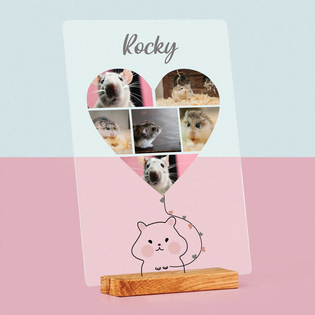 Le Collage Photo: Hamster - Impression Sur Verre Acrylique