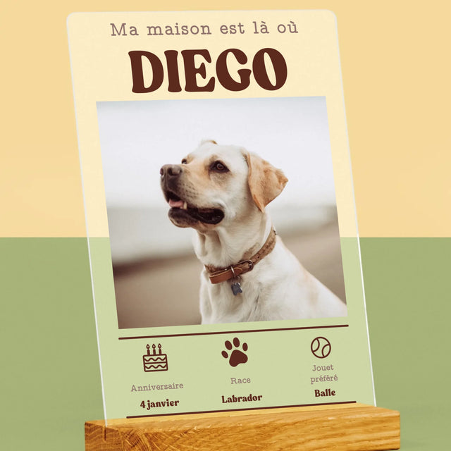 La Photo Et Un Texte: Métrique, Animal - Impression Sur Verre Acrylique