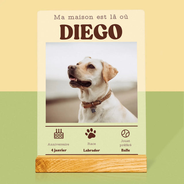 La Photo Et Un Texte: Métrique, Animal - Impression Sur Verre Acrylique