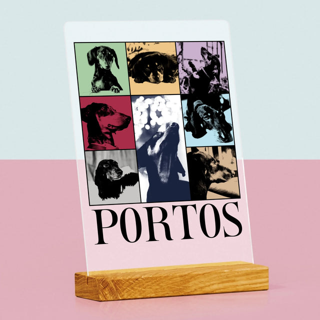 Le Collage Photo: L'Animal Comme Taylor - Impression Sur Verre Acrylique