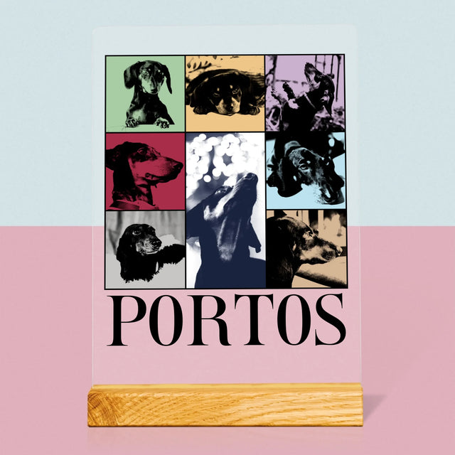 Le Collage Photo: L'Animal Comme Taylor - Impression Sur Verre Acrylique