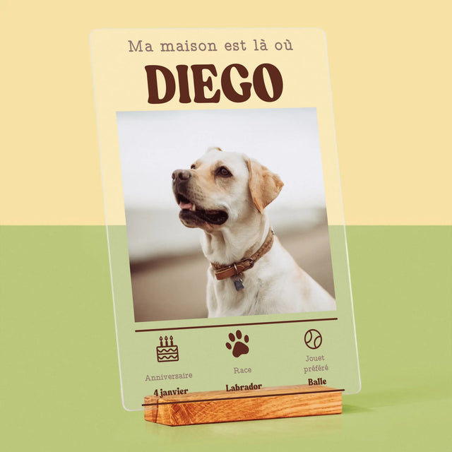 La Photo Et Un Texte: Métrique, Animal - Impression Sur Verre Acrylique