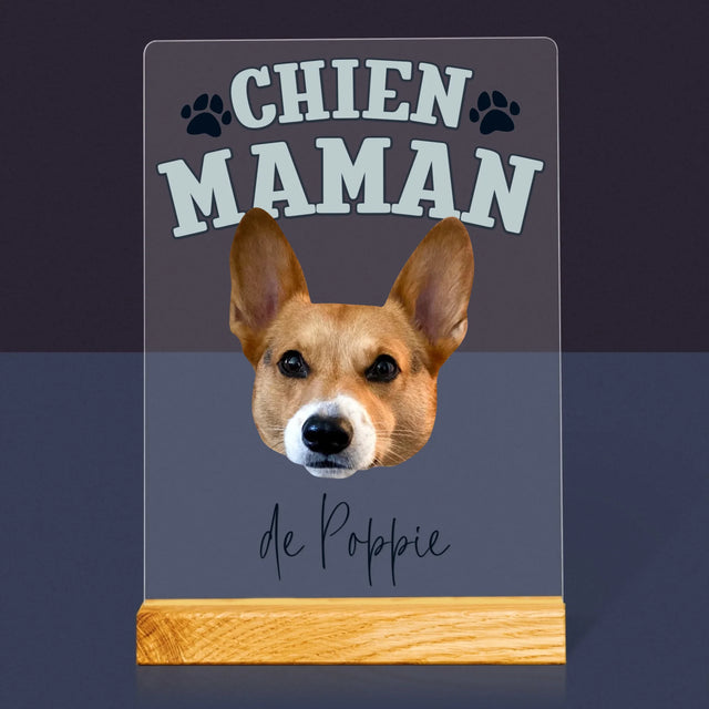 Ton Personnage: Chien Maman - Impression Sur Verre Acrylique