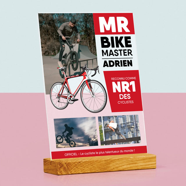 La Couverture De Magazine: Mr Bike Master - Impression Sur Verre Acrylique