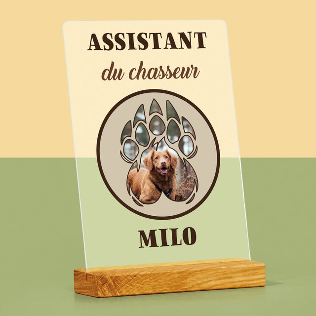 Forme Des Photos: Assistant Du Chasseur - Impression Sur Verre Acrylique