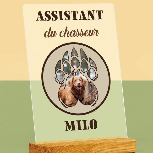 Forme Des Photos: Assistant Du Chasseur - Impression Sur Verre Acrylique