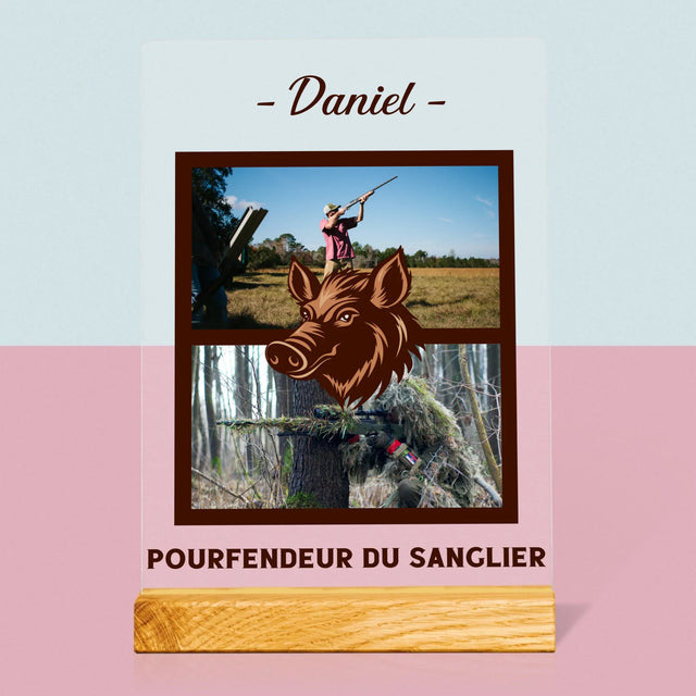 Le Collage Photo: Pourfendeur Du Sanglier - Impression Sur Verre Acrylique