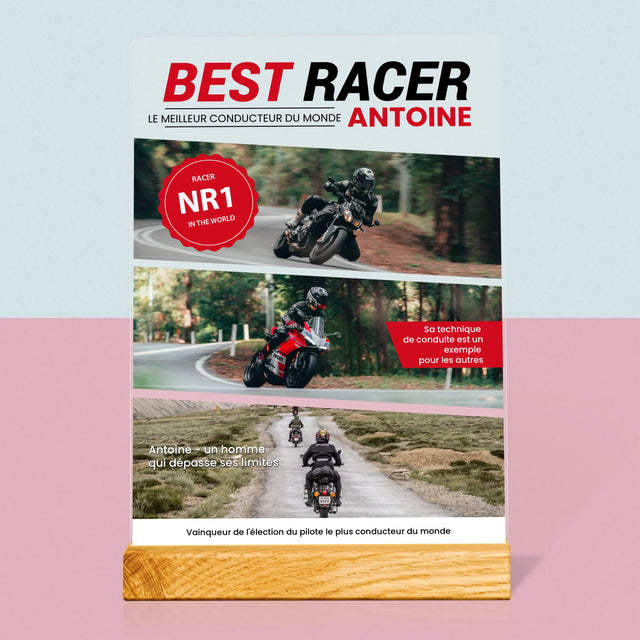 La Couverture De Magazine: Best Racer - Impression Sur Verre Acrylique