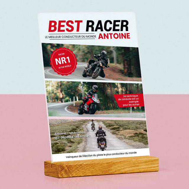 La Couverture De Magazine: Best Racer - Impression Sur Verre Acrylique