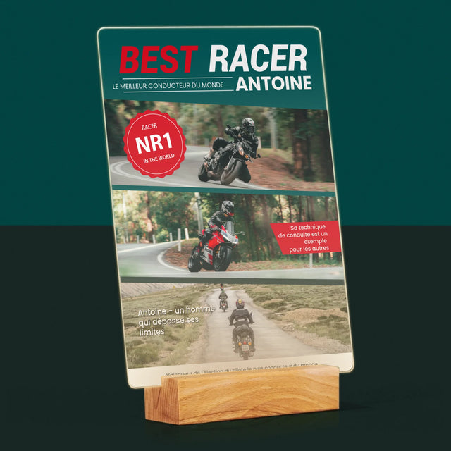 La Couverture De Magazine: Best Racer - Impression Sur Verre Acrylique