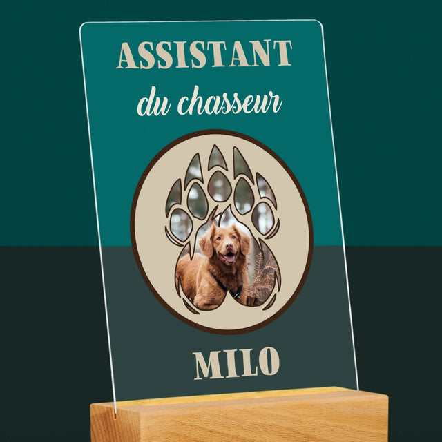 Forme Des Photos: Assistant Du Chasseur - Impression Sur Verre Acrylique