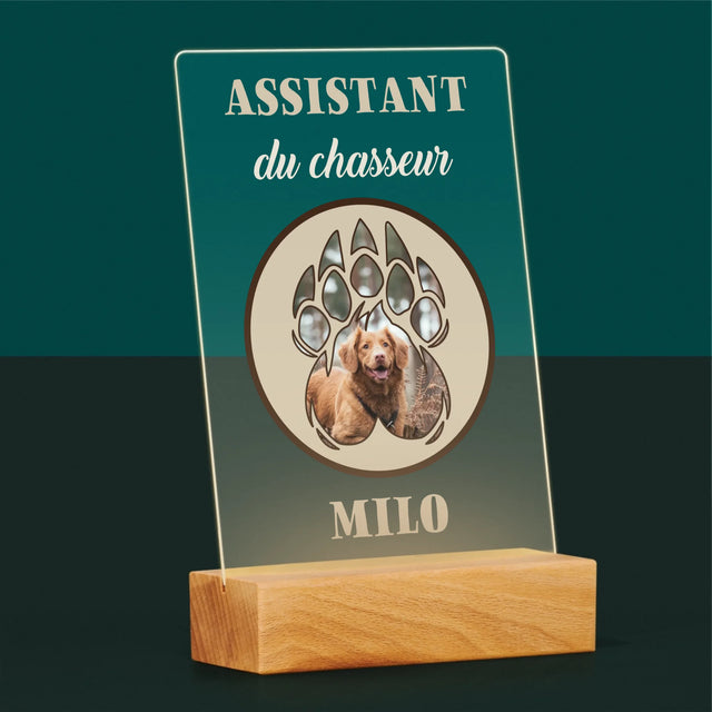 Forme Des Photos: Assistant Du Chasseur - Impression Sur Verre Acrylique