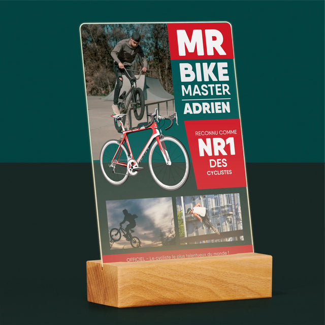 La Couverture De Magazine: Mr Bike Master - Impression Sur Verre Acrylique
