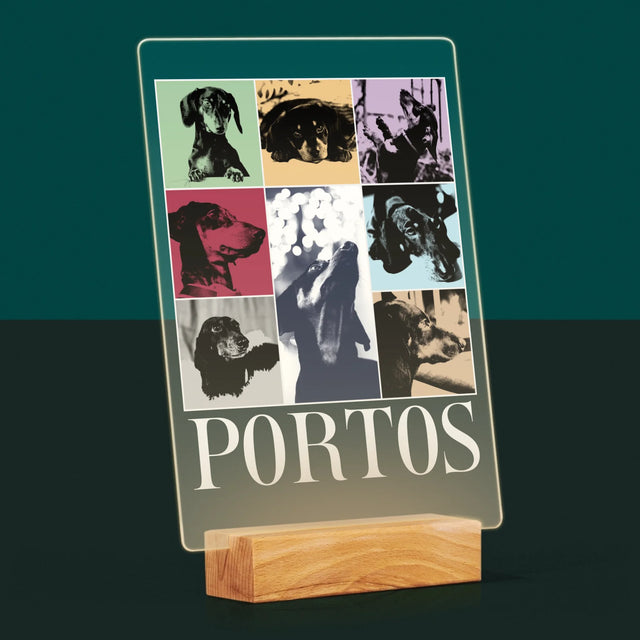 Le Collage Photo: L'Animal Comme Taylor - Impression Sur Verre Acrylique