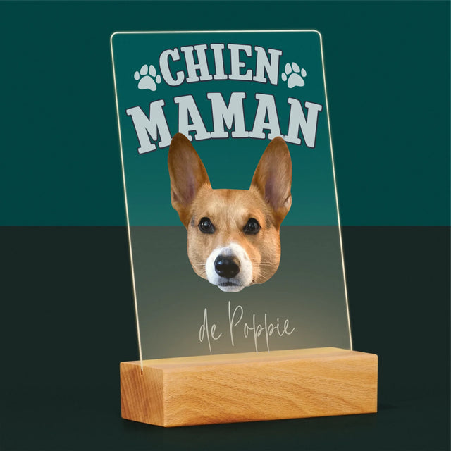 Ton Personnage: Chien Maman - Impression Sur Verre Acrylique