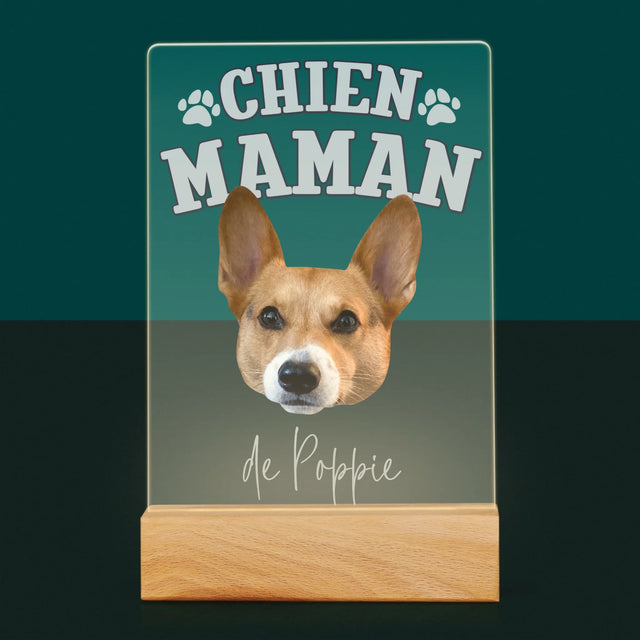 Ton Personnage: Chien Maman - Impression Sur Verre Acrylique