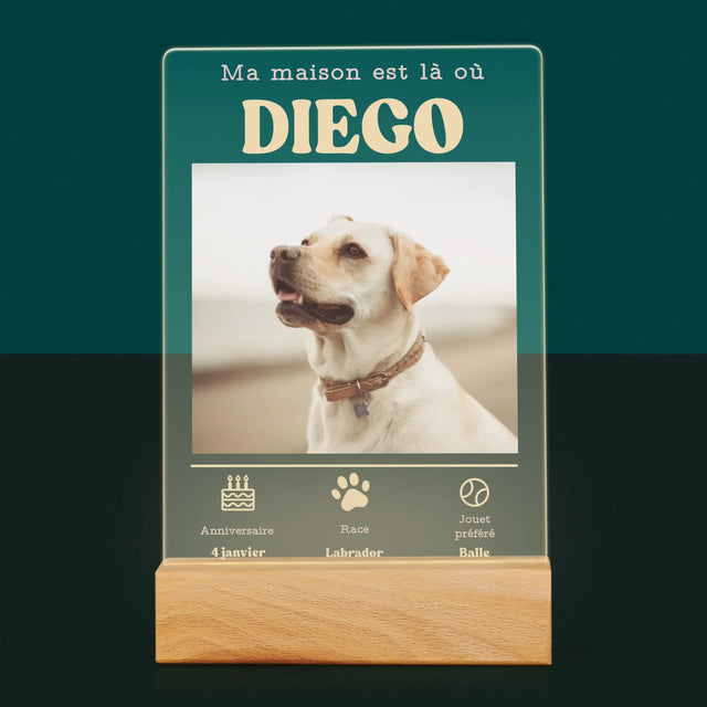 La Photo Et Un Texte: Métrique, Animal - Impression Sur Verre Acrylique