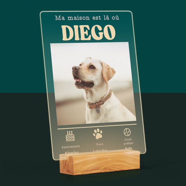 La Photo Et Un Texte: Métrique, Animal - Impression Sur Verre Acrylique