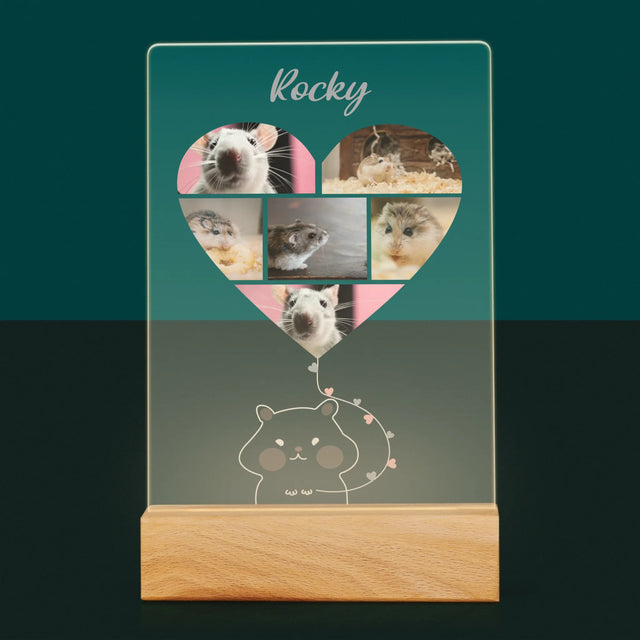 Le Collage Photo: Hamster - Impression Sur Verre Acrylique