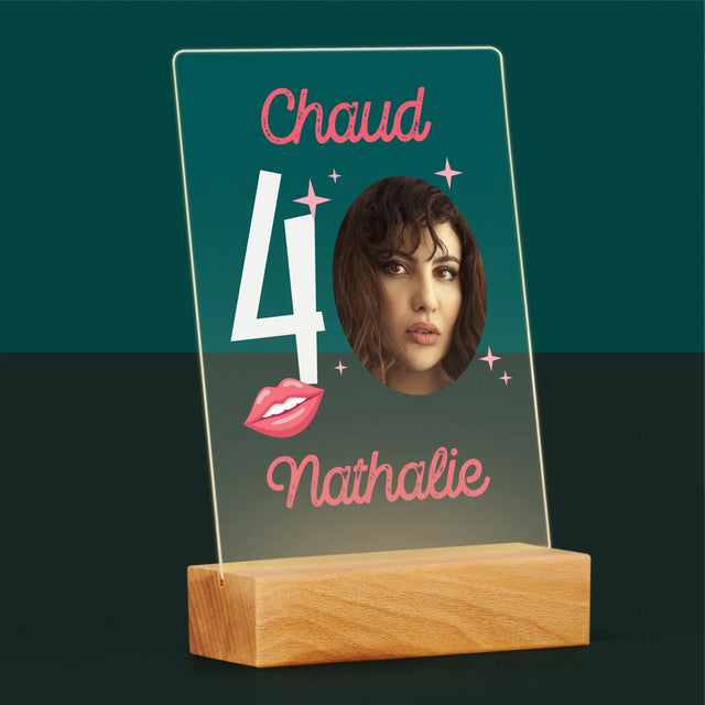 La Photo Et Un Texte: Chaud 40 - Impression Sur Verre Acrylique