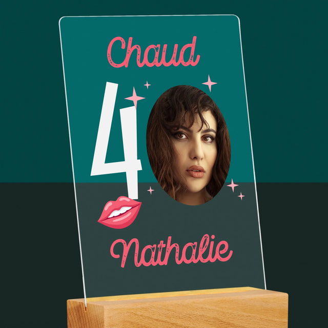 La Photo Et Un Texte: Chaud 40 - Impression Sur Verre Acrylique