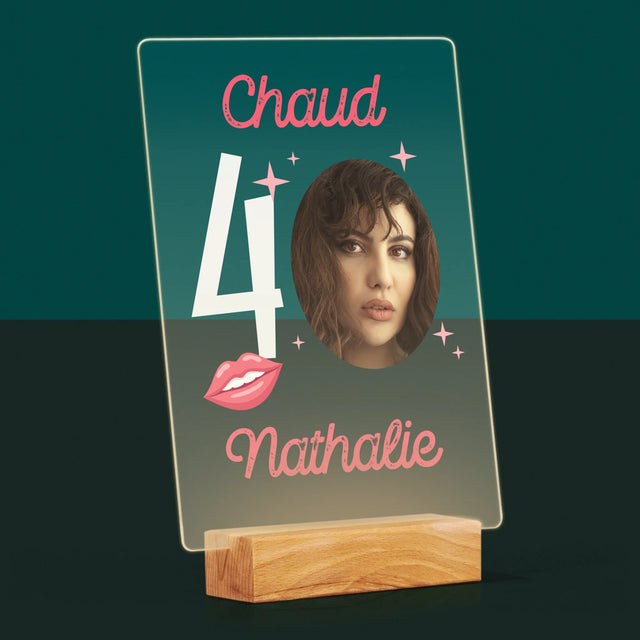 La Photo Et Un Texte: Chaud 40 - Impression Sur Verre Acrylique