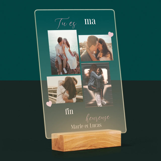 Le Collage Photo: Tu Es Ma Fin Heureuse - Impression Sur Verre Acrylique