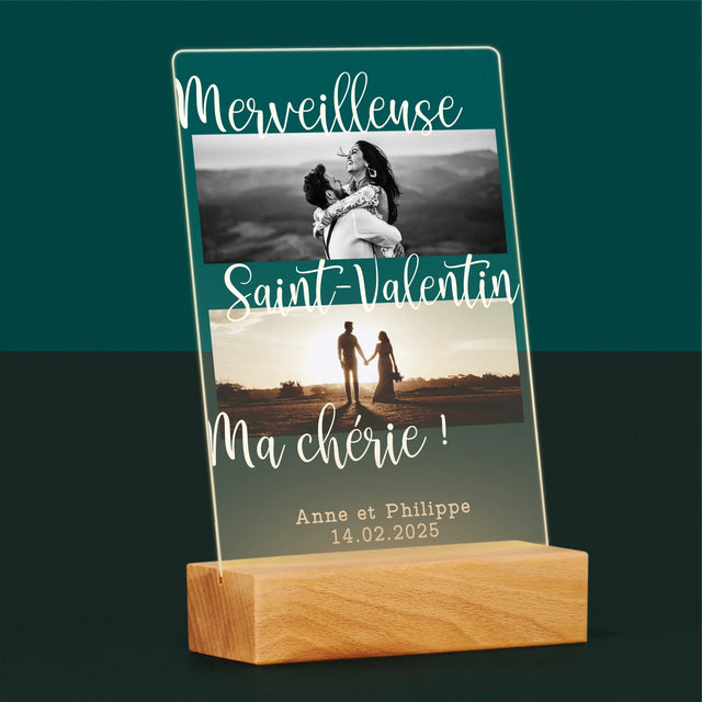 Le Collage Photo: Merveilleuse Saint-Valentin - Impression Sur Verre Acrylique