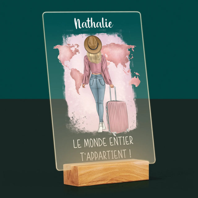 La Création Du Personnage: Voyageuse - Impression Sur Verre Acrylique