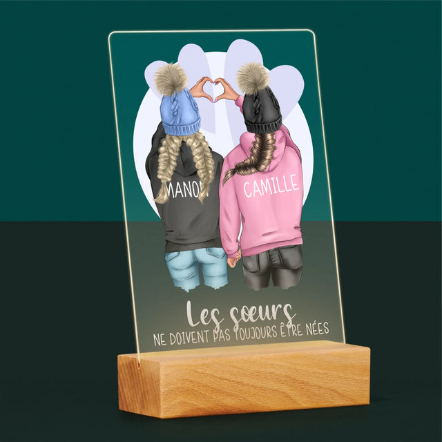 La Création Du Personnage: Amies De L'Hiver - Impression Sur Verre Acrylique