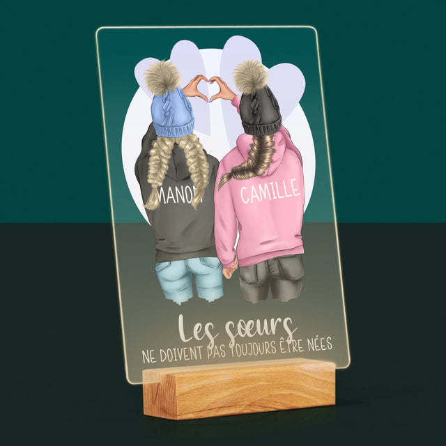 La Création Du Personnage: Amies De L'Hiver - Impression Sur Verre Acrylique