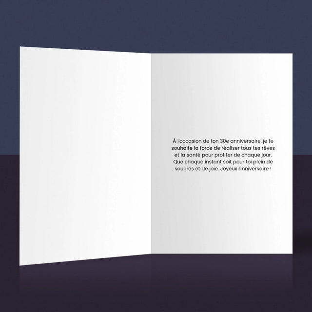Collage Photo De Lettre: 30 Anniversaire - Carte De Vœux