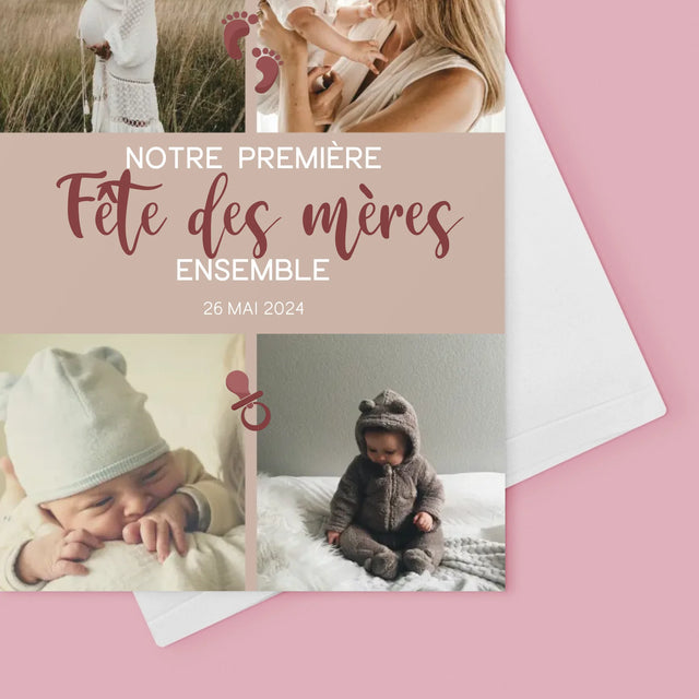 Le Collage Photo: Notre Première Fête Des Mères - Carte De Vœux