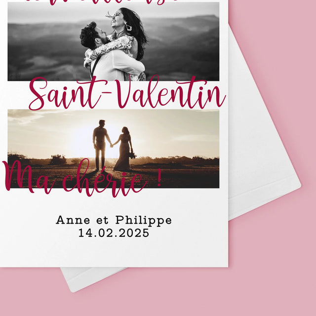 Le Collage Photo: Merveilleuse Saint-Valentin - Carte De Vœux