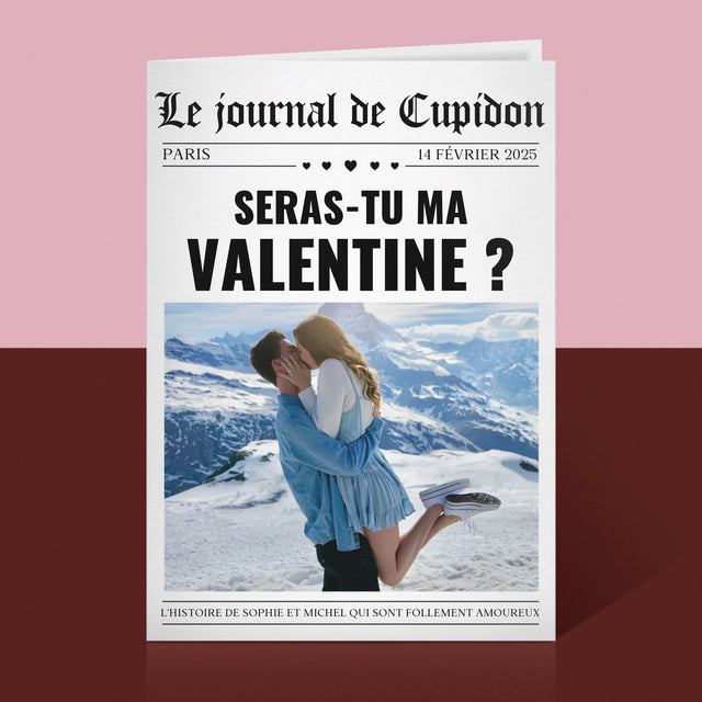 La Couverture De Magazine: Journal De La Saint-Valentin - Carte De Vœux