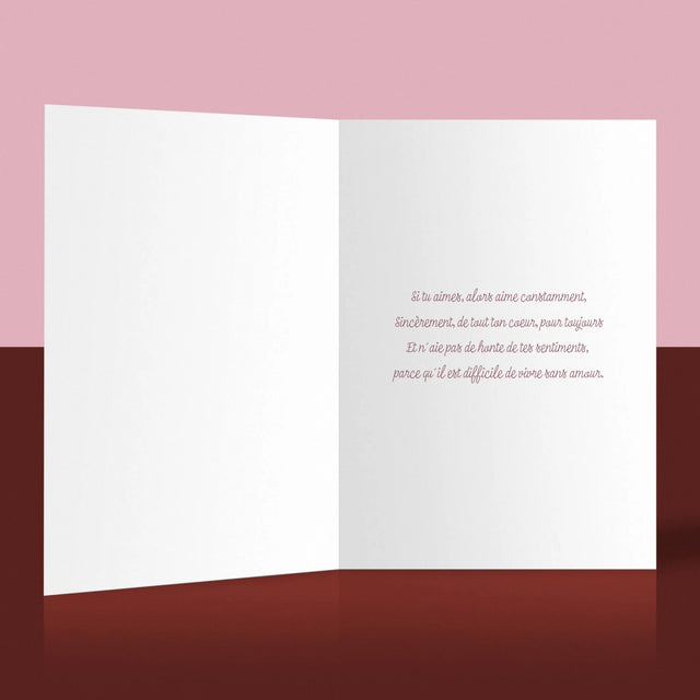 Le Collage Photo: Cœurs Amour - Carte De Vœux