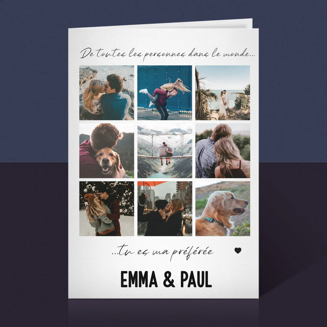 Le Collage Photo: De Toutes Les Personnes Dans Le Monde - Carte De Vœux