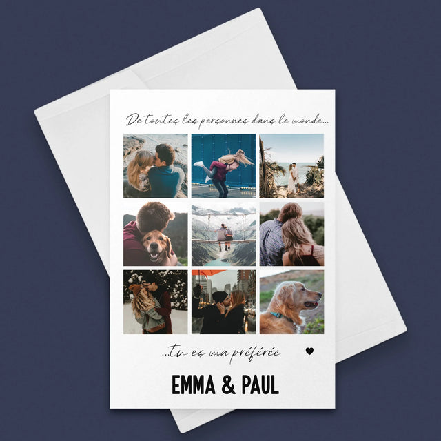 Le Collage Photo: De Toutes Les Personnes Dans Le Monde - Carte De Vœux