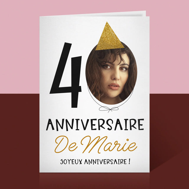 La Photo Et Un Texte: Chapeau Le 40E Anniversaire - Carte De Vœux