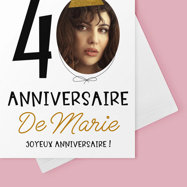 La Photo Et Un Texte: Chapeau Le 40E Anniversaire - Carte De Vœux