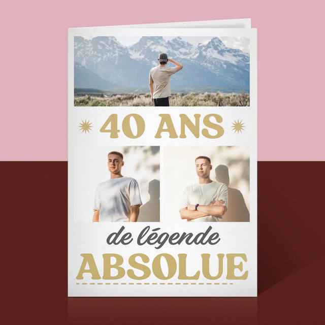 Le Collage Photo: 40 Ans De Légende - Carte De Vœux