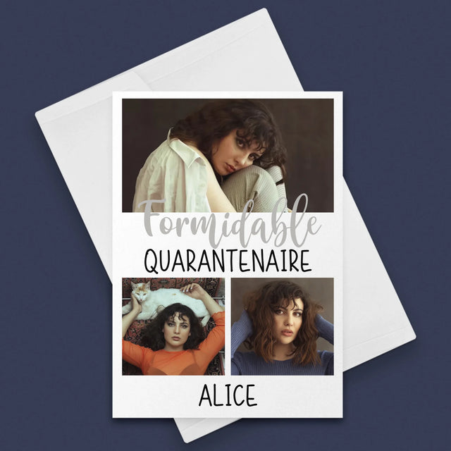 Le Collage Photo: Quarantenaire Formidable - Carte De Vœux