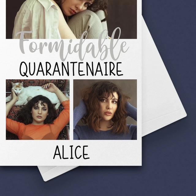 Le Collage Photo: Quarantenaire Formidable - Carte De Vœux