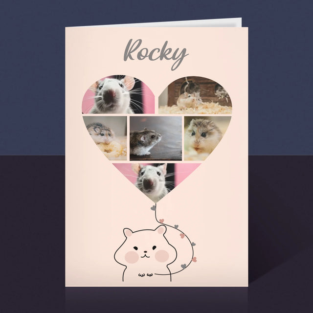 Le Collage Photo: Hamster - Carte De Vœux