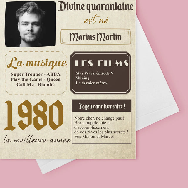 La Couverture De Magazine: Il Y A 40 Ans - Carte De Vœux