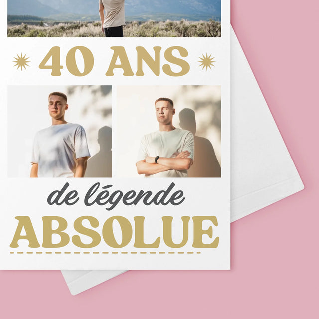 Le Collage Photo: 40 Ans De Légende - Carte De Vœux