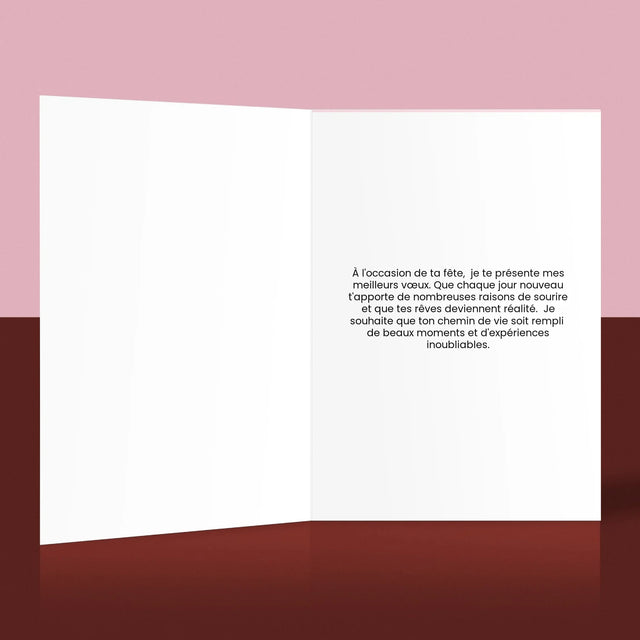 La Photo Et Un Texte: Photo De L'Animal Dans Le Cœur - Carte De Vœux